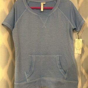 GreenTea Light Blue Short Sleeve Lounge Tee